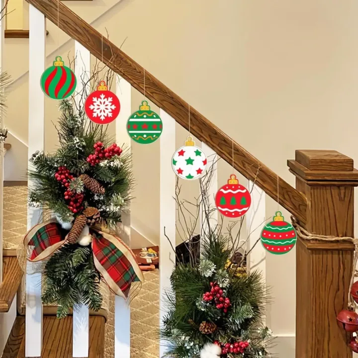 8/16/24Pcs Christmas Decorations Can Be Painted DIY Blank Wooden Christmas Balls New Year Birthday Decoration Crafts Party Gifts