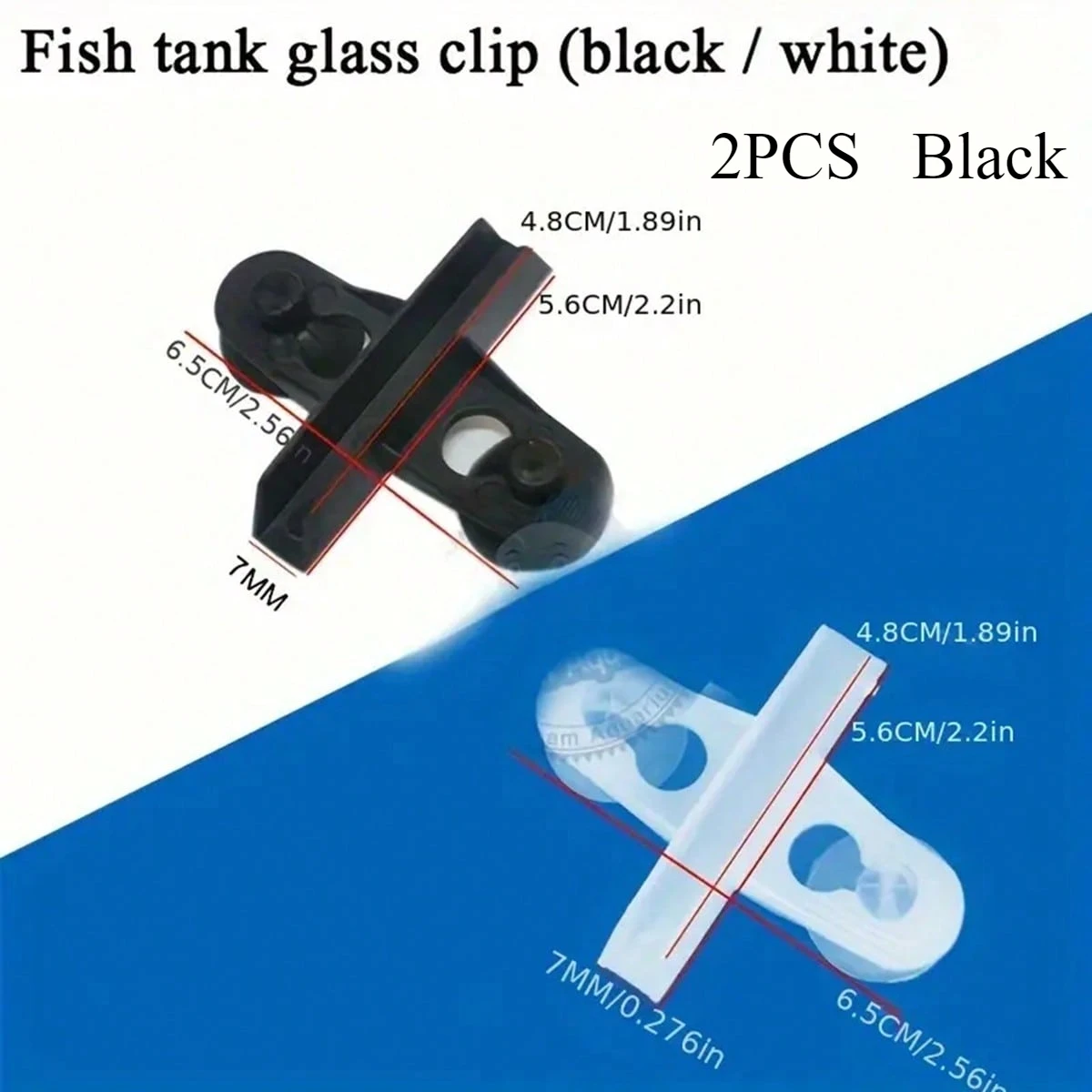 2 PCS   Black  Clips