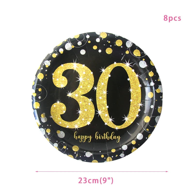 9inch 30th plate