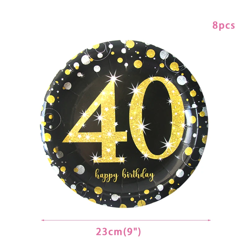 9inch 40th plate