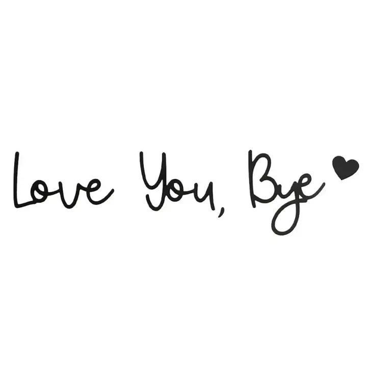 Wooden Letters Wall Decor Love You Bye Sign Wall Decor