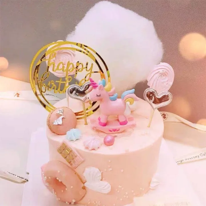 10/20Pcs 14cm Happy Birthday Cake Topper Acrylic Letter Cake Toppers Party Supplies Happy Birthday Black Cake Decorations