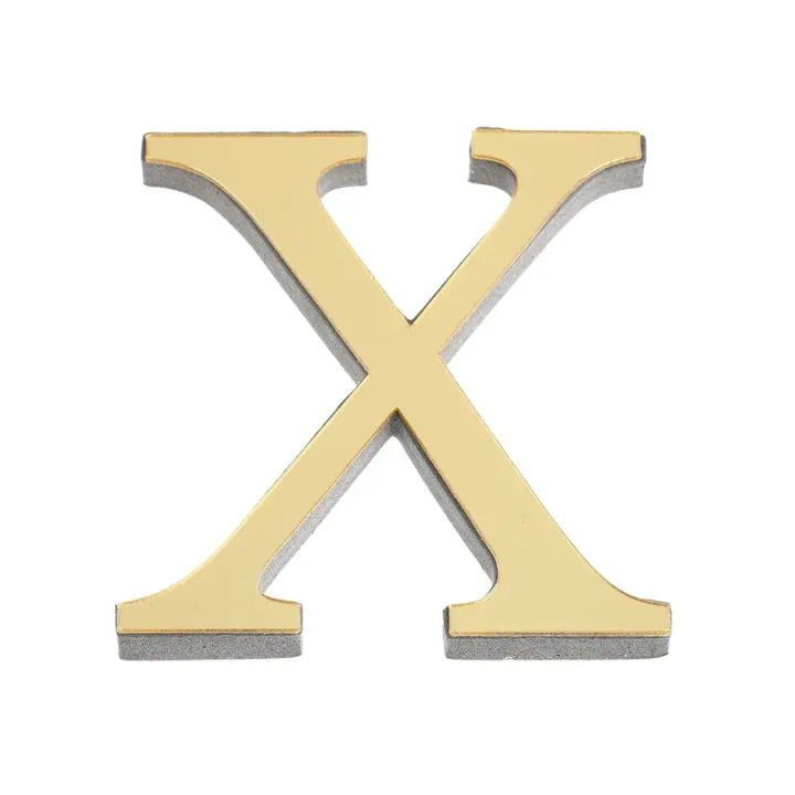 10CM 26 English Letters Wall Sticker 3D Mirror Acrylic Gold Wall Sticker Decals Self-Adhesive Home Party Decor Wall Art Mural