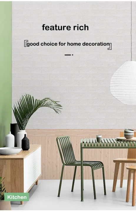 40Pcs 38.5X35cm Imitation Brick Wallpaper Self-adhesive Waterproof Moisture-proof Living Room Background Bedroom Wall Decoration