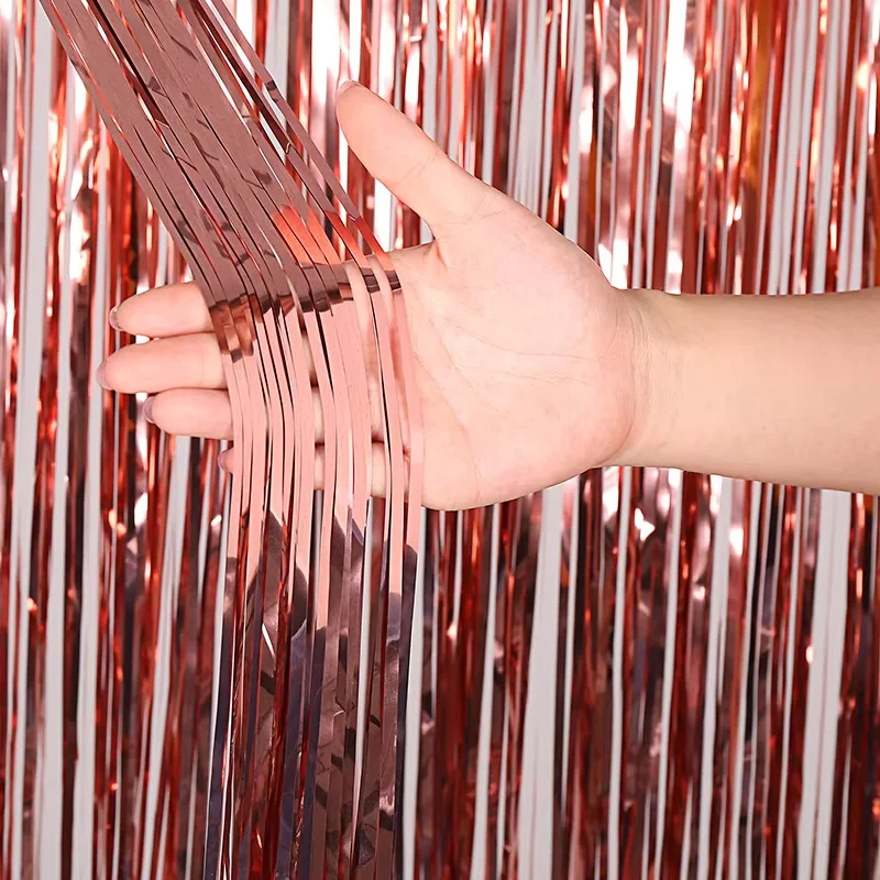 glossy rose gold
