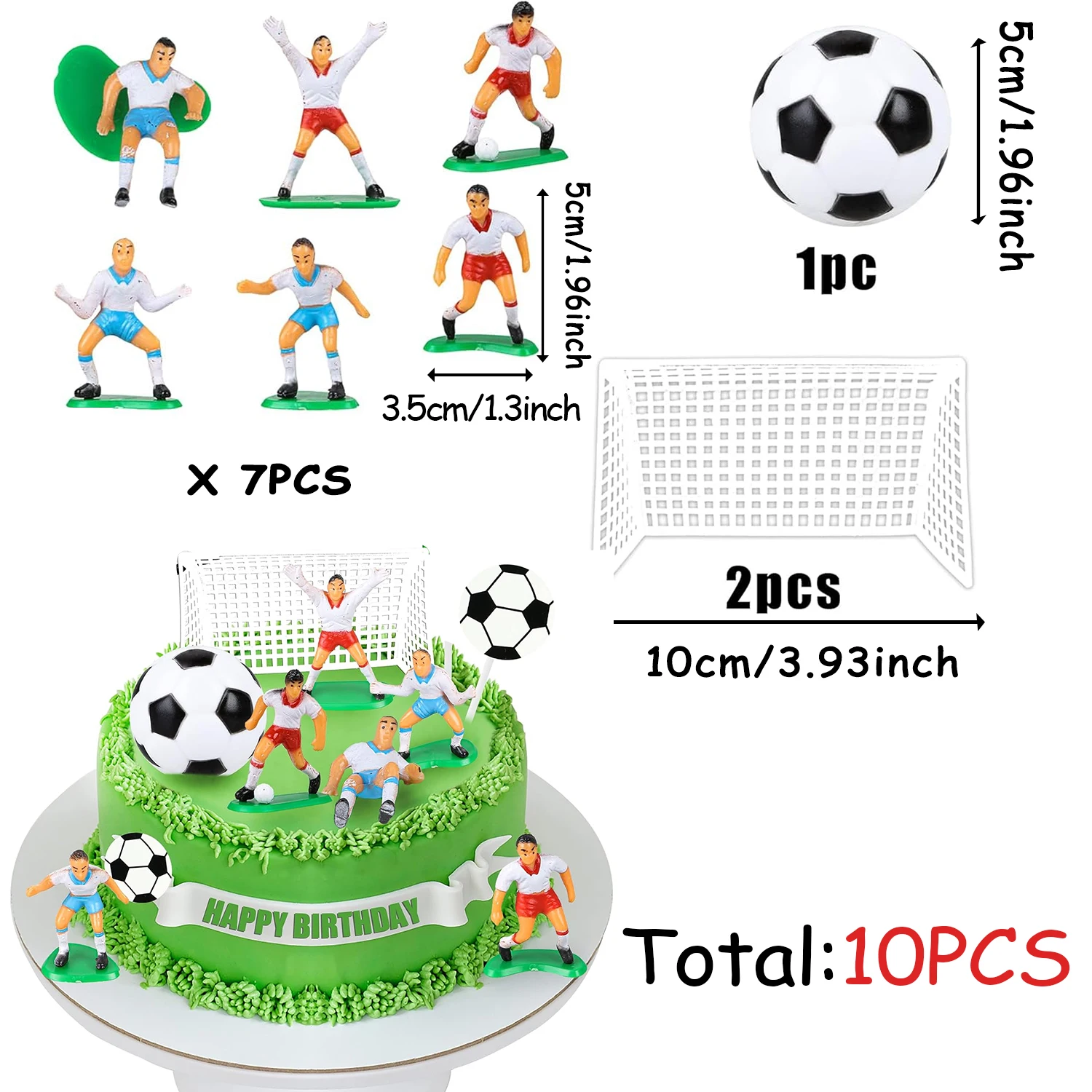 10PCS soccer topper