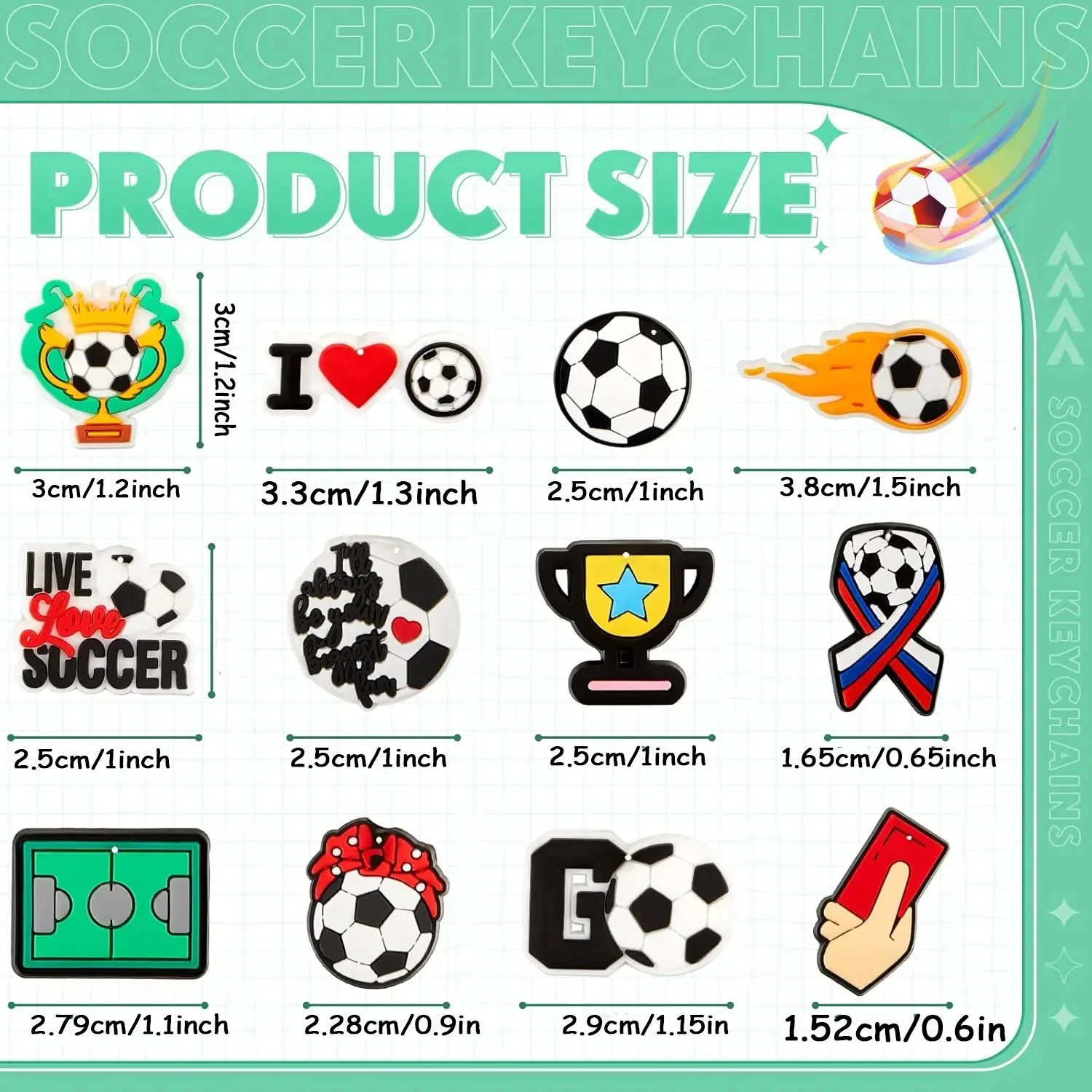 12Pcs Keychains