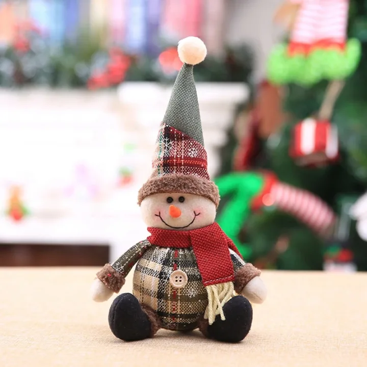 Santa Claus Doll Chirstmas Decorations Home 2025 Decor Table Elk Doll Christmas Ornaments Xmas Navidad Gifts Happy New Year 2026