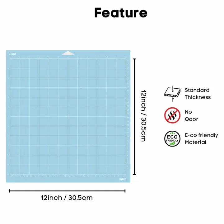 12inX12in PVC Cutting Mat for Cricut Maker Explorer DIY Paper Multifunctional Durable Handicraft Art Engraving Board Sewing Pad