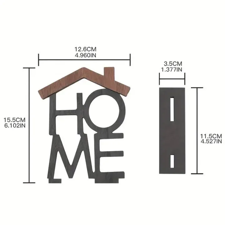 Creative Wooden Home Ornament Living Room Coffee Table Wardrobe Desktop Small House-Shaped Decoration Housewarming Birthday Gift