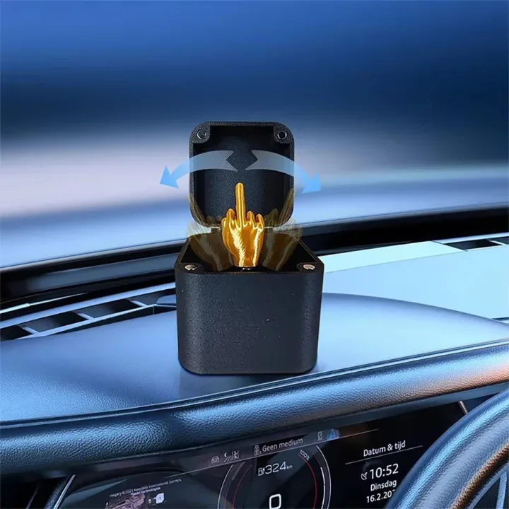 Middle Finger Surprise Gift Boxs Christmas Fun Prank Gift Offices Desk Home Decor Gift Decoration Toys Children Miniature Items