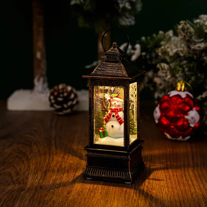 1PC Light Night Light Christmas Interior Light Desktop Decoration Christmas Tree Santa Claus Decorative Desktop Decoration  No w
