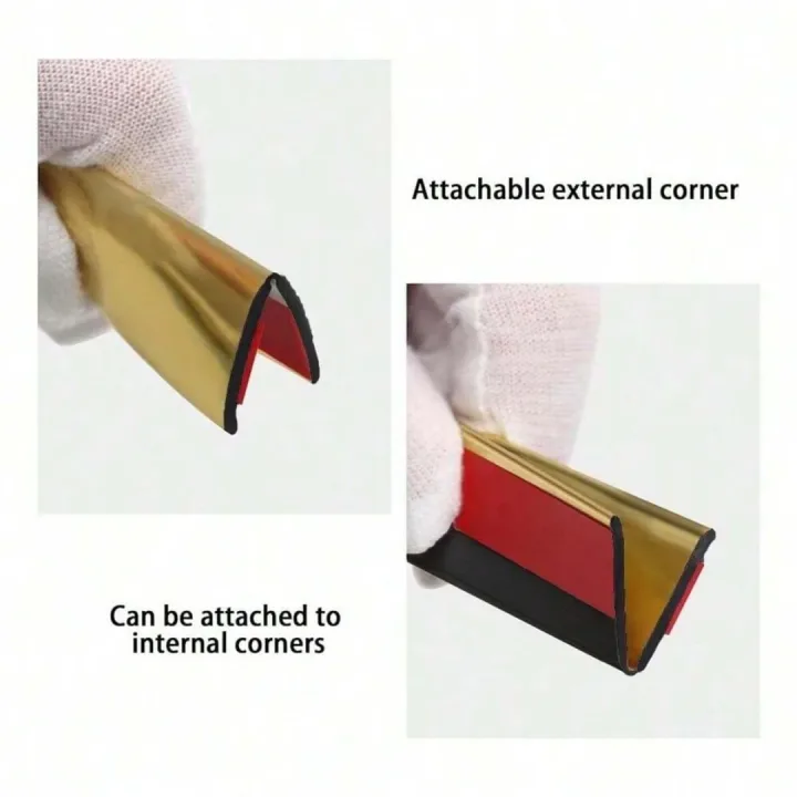 1pc 2cmx3m Self-Adhesive Decorative Trim Tape, PVC Wall Strip for Tile Edging & Corner Finishing