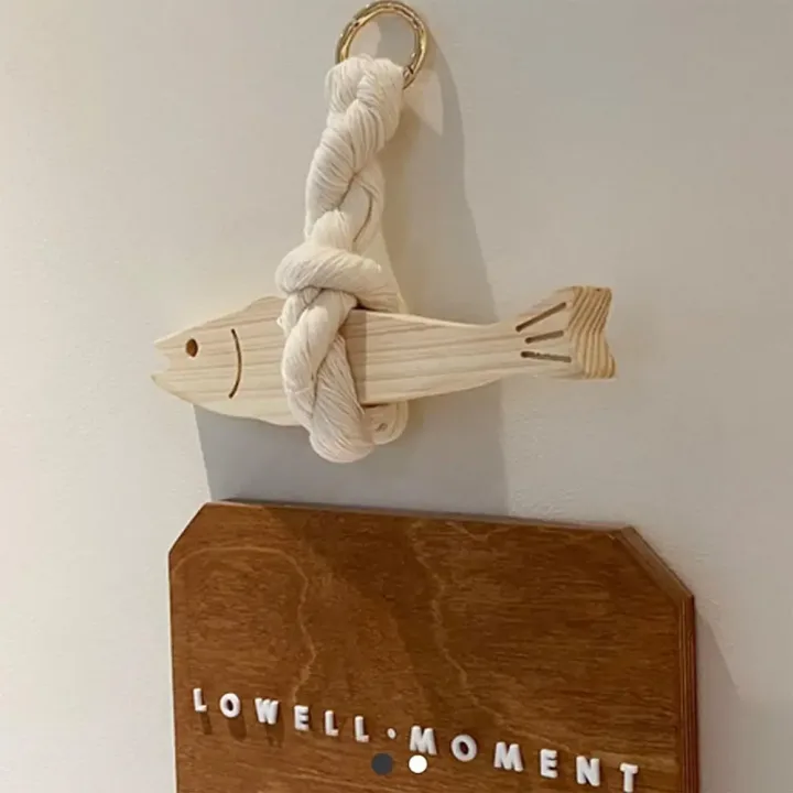 Fish Car Ornament Pollack Wall Art Hangable Wooden Door Pendant Hangable For Wall Door Wall Art Door Pendant Decoration