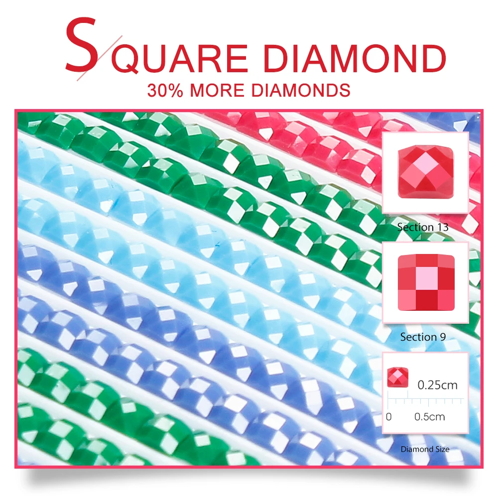 Color Full Square Drill