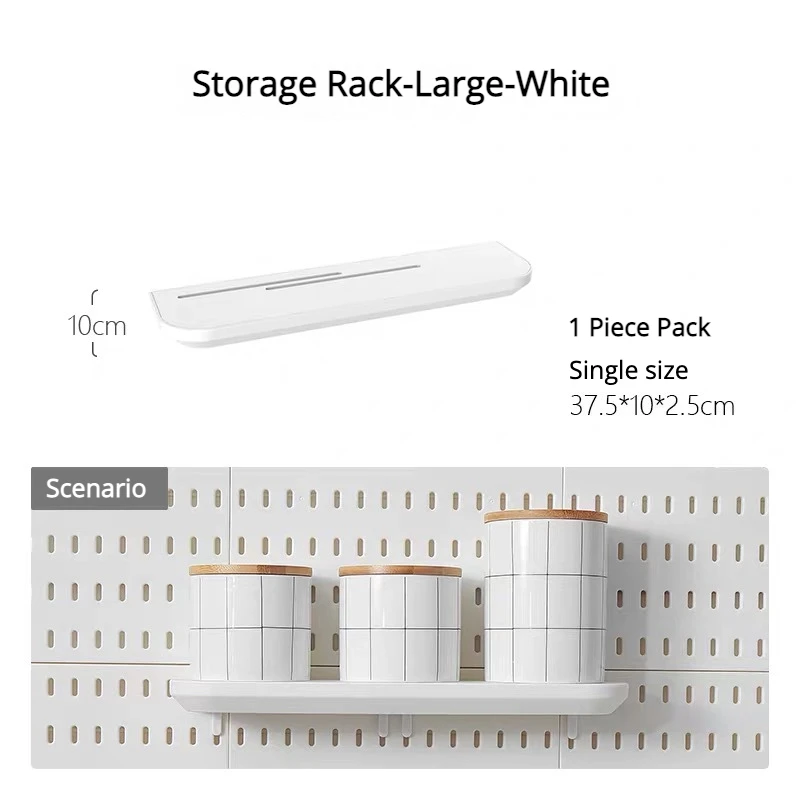 Diy Organizer Pegboard Accessories Pegboard Wall Organizer Panel Shelves For Gamer Room,bathroom,tool house,kitchen Storage Rack