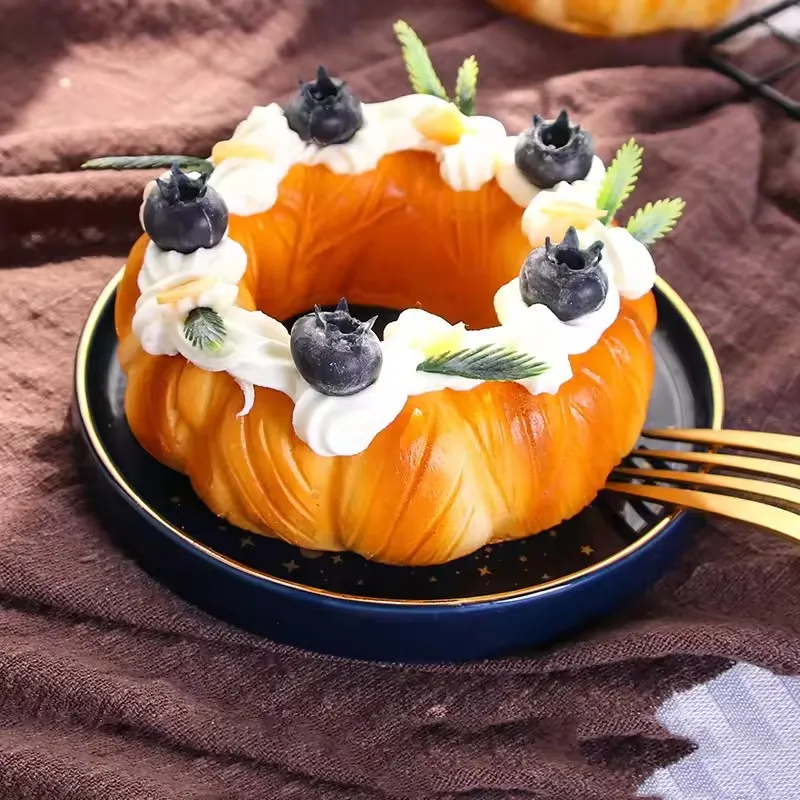 Color blueberry cake