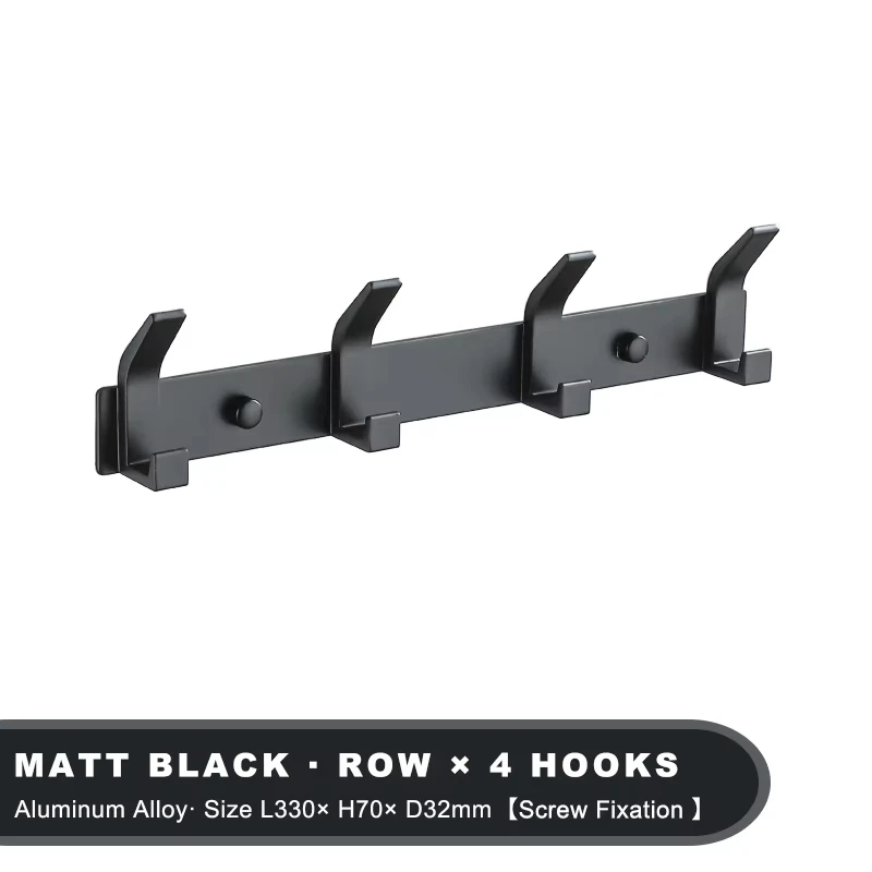 Black 4 hooks