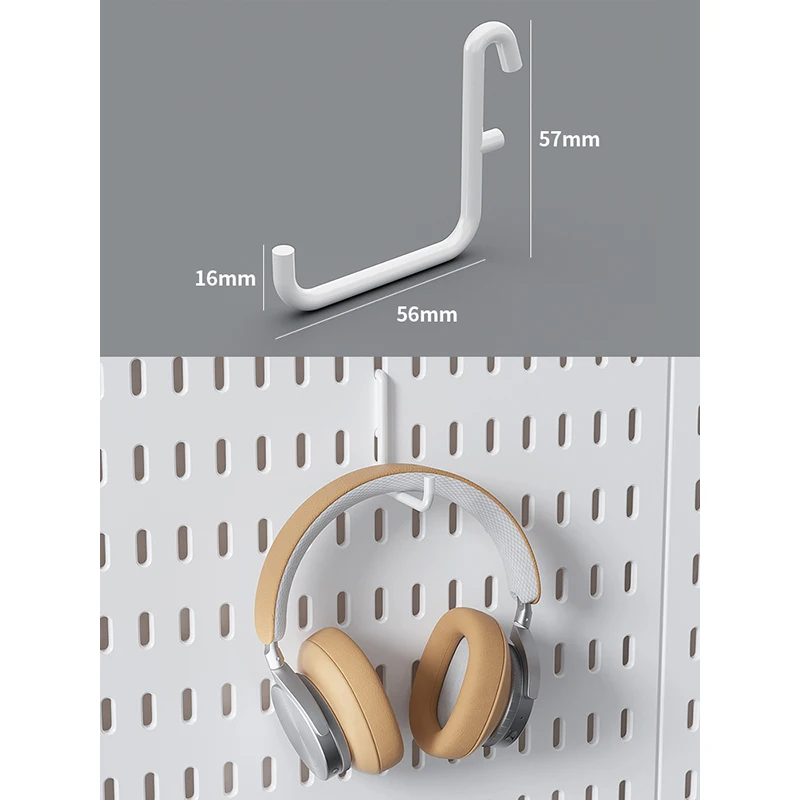 White M Hook-2pcs