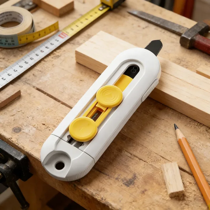 Box Cutter Mini Magnetic Box Cutter Box Cutter Safety Lock For Opening Packages Cartons Box Opener Razor Perfect For Home Use ﻿