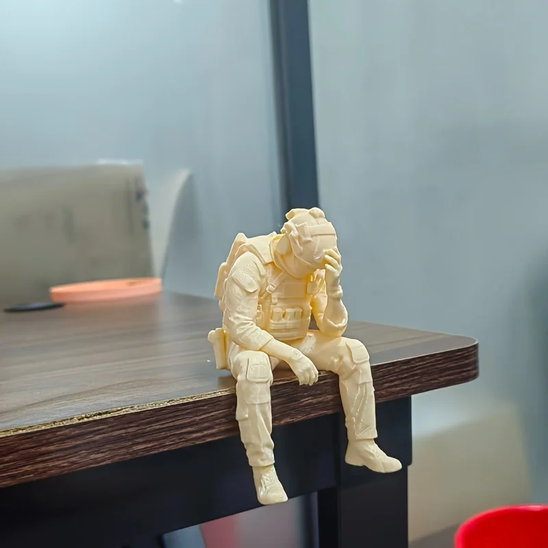 beigeSitting Soldier