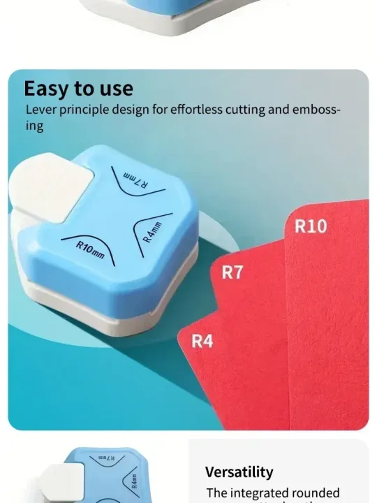 Three-In-One Corner Rounders Corner Embosser Corner DIY Photo Card Business Card Cutter Round Cutter Paper Cutter Tool Kits