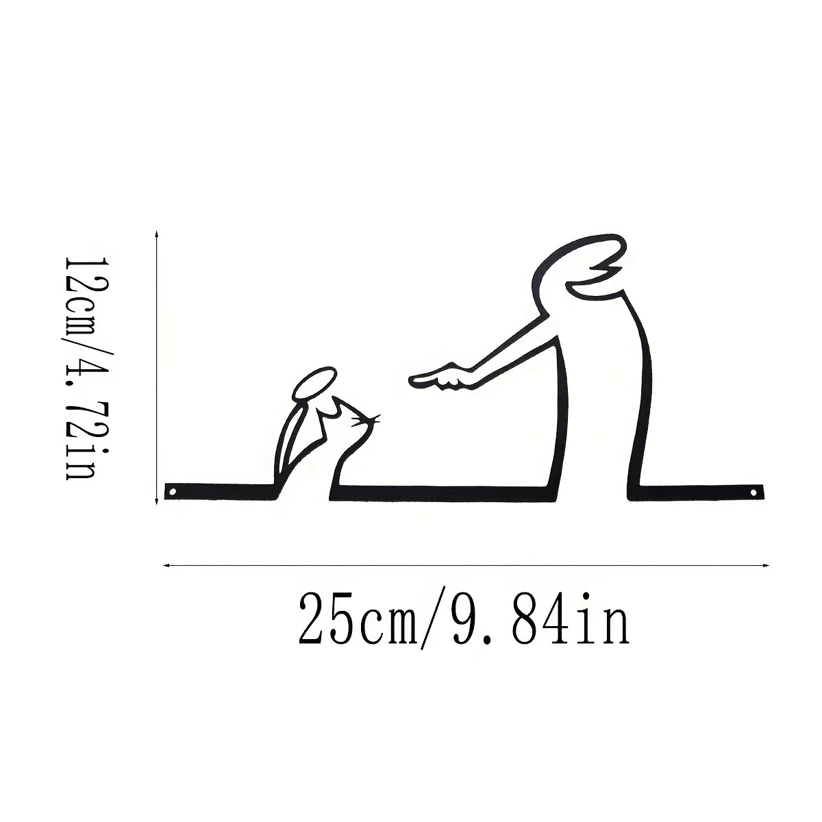 Man and Angel cat