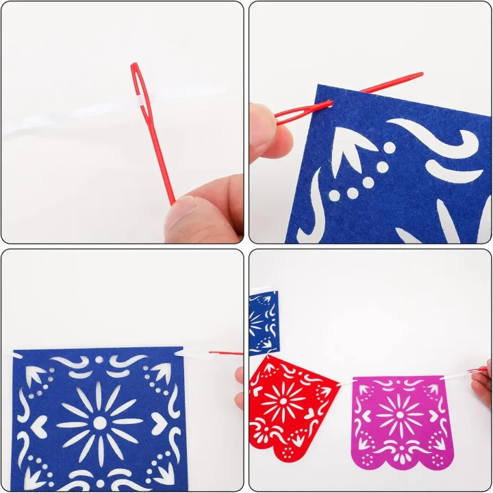 Mexican Party Decorations Banner, Colorful Día De Los Muertos Papel Picado Banner, Carnival Birthday Baby Shower Party Decor
