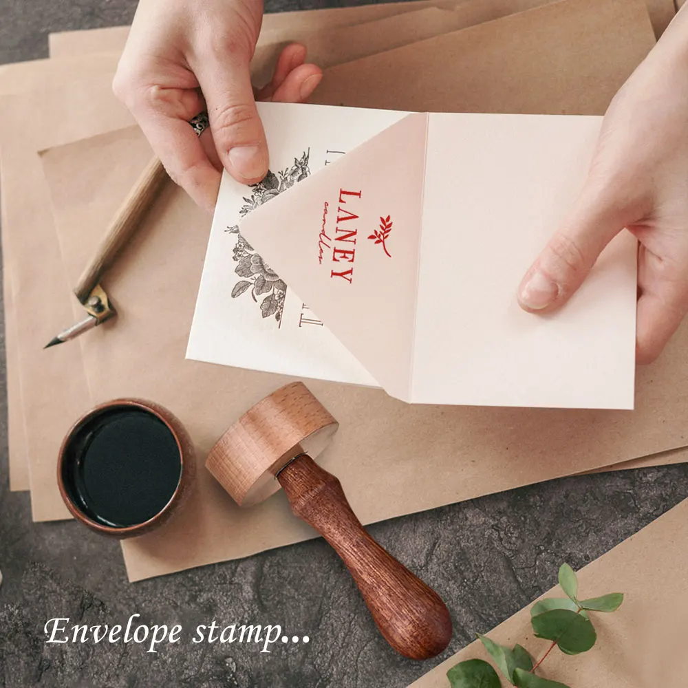 Wax Seal Stamp 26 Letter A-Z Set, Wooden Handle, Copper Head, For Envelopes, Invitations, Cards