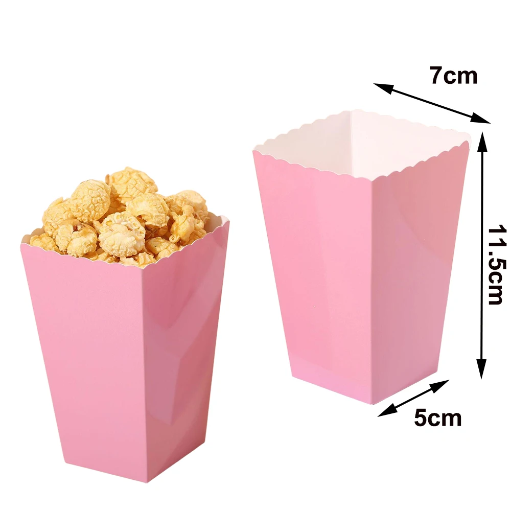 pink popcorn box