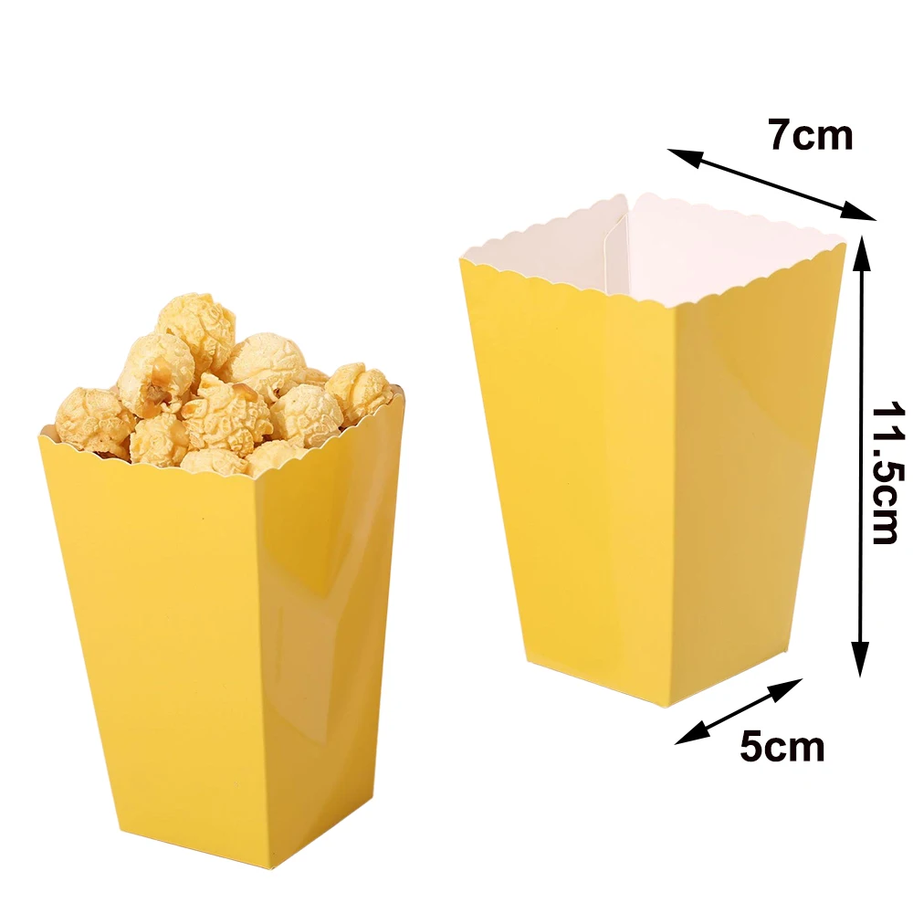 yellow popcorn box