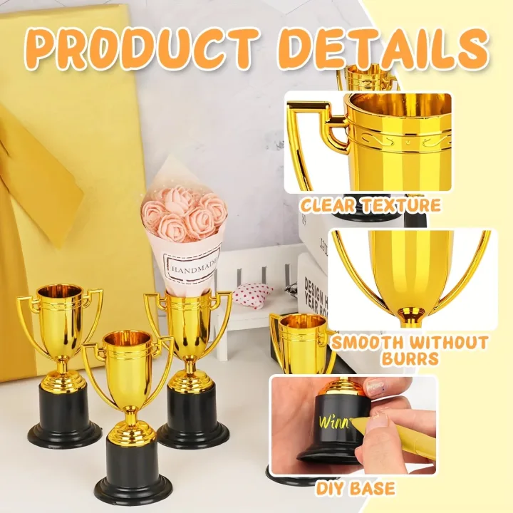 20pcs Elegant Trophy Awards - Durable Decorative Trophies for Corporate, School, Celebration Trophies, Sleek Tower Trophy - gift