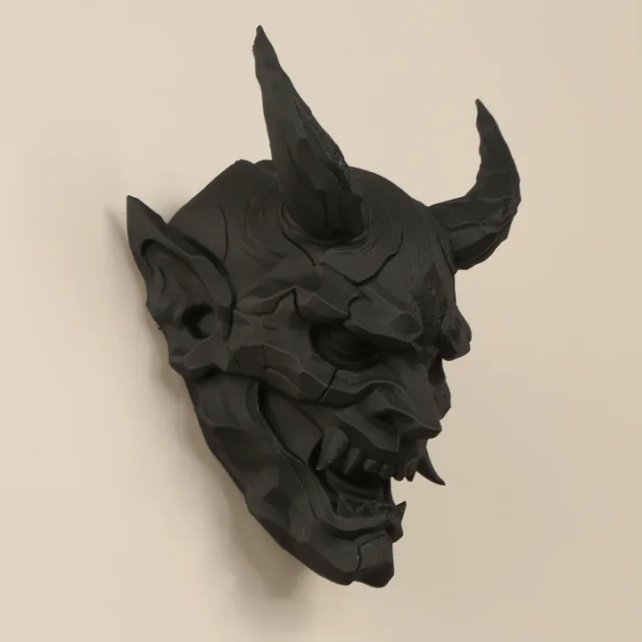 Cross-Border Dark Style Demon Mask Wall Hanging Decoration For Retro-Style Home Wall Art Decor Scenario