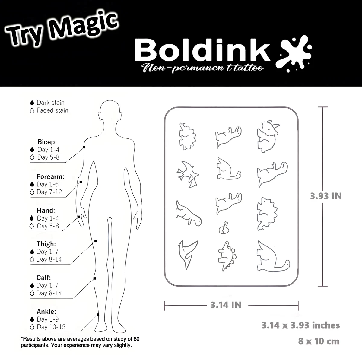 Temporary Tattoo Sticker - Waterproof, Custom Design for DIY Crafts, Logo & Wedding