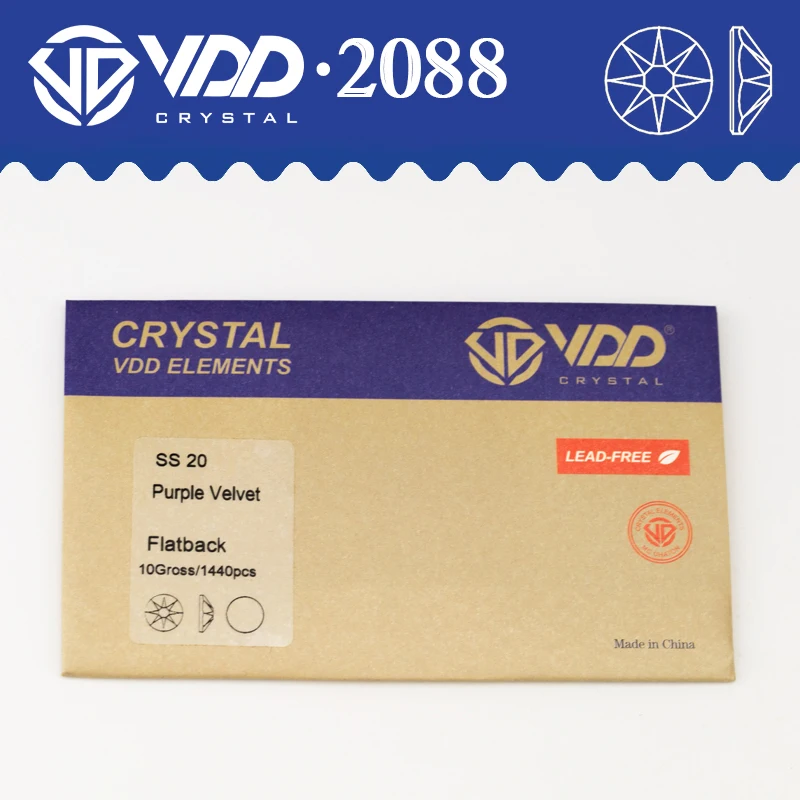 VDD SS16-SS30 AAAAA 2088 Rhinestones Crystal Flatback 8 Big 8 Small 16cut Stones For DIY Crafts Nail Art Decoration